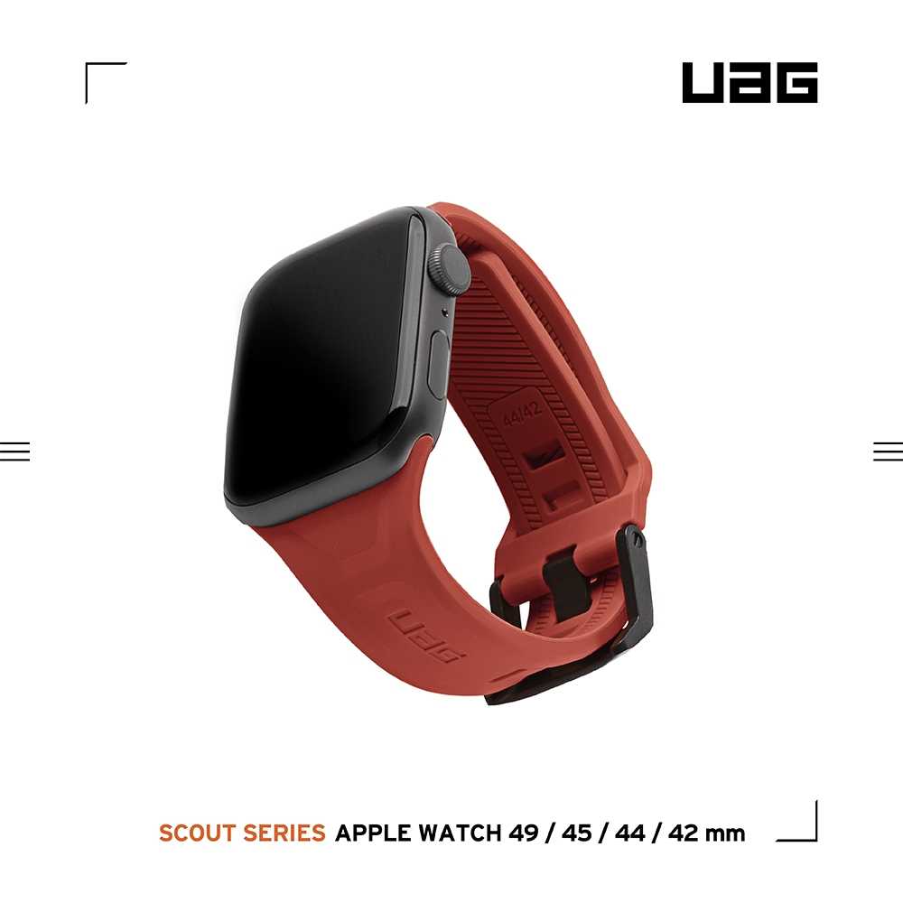 強強滾優選~ UAG Apple Watch 42/44/45/49mm 潮流矽膠錶帶