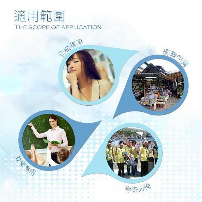 HANLIN K400 直播叫賣教學導遊大聲公擴音機/續航王擴音器-USB隨身碟記憶卡MP3音響喇叭-附頭戴式麥克風