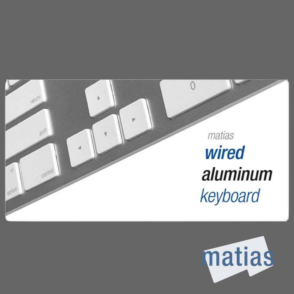 強強滾優選~ Matias USB Wired Aluminum Mac有線鋁質中文長鍵盤(蘋果鍵盤)