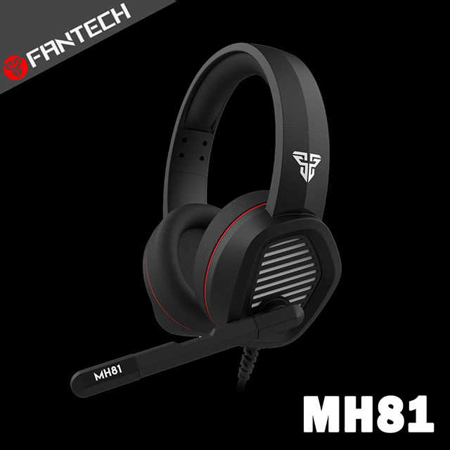 【FANTECH】手機/電腦遊戲雙用監聽式電競耳罩耳機(MH81)