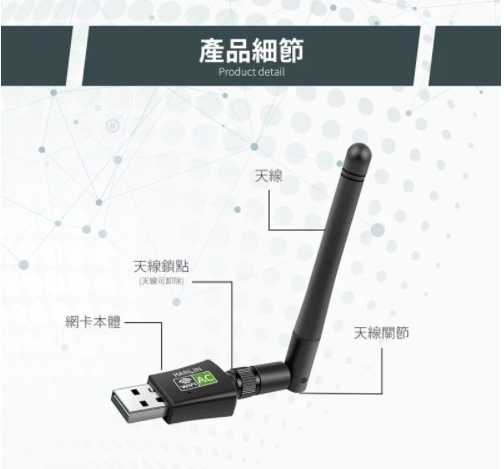 強強滾~HANLIN-Wi600TS 免驅動雙頻wifi網路接收器