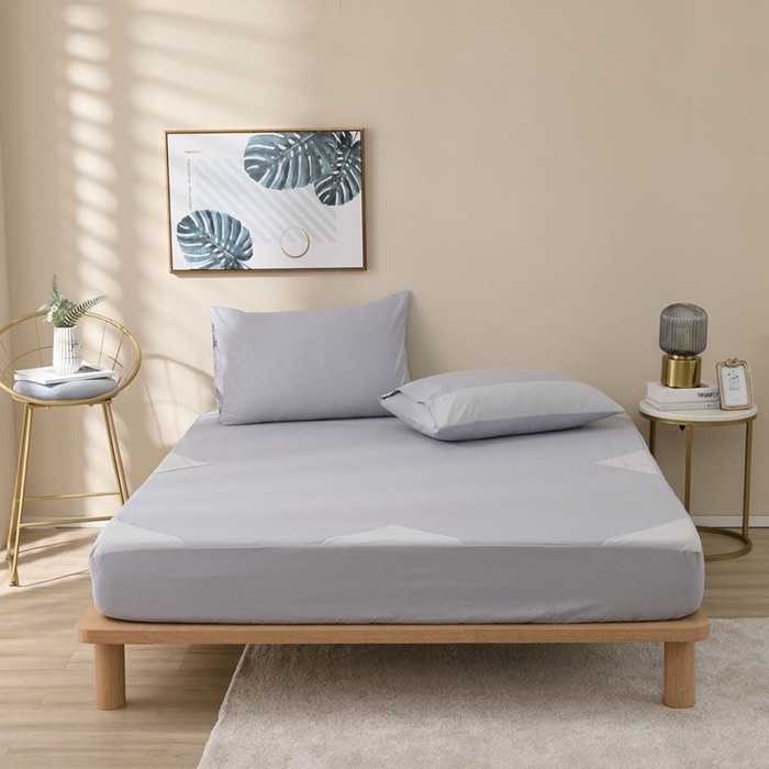 強強滾w 床巾枕巾標準六件組（防水款）｜天絲棉焦糖棕