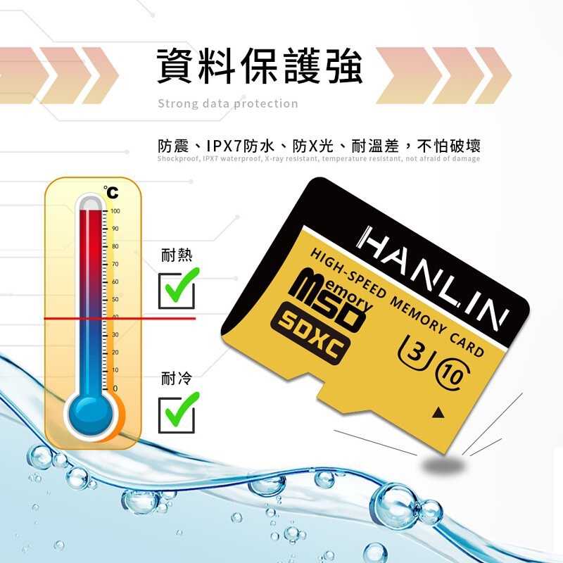強強滾-HANLIN TF32G高速記憶卡C10 32GB U3 附SD轉換卡