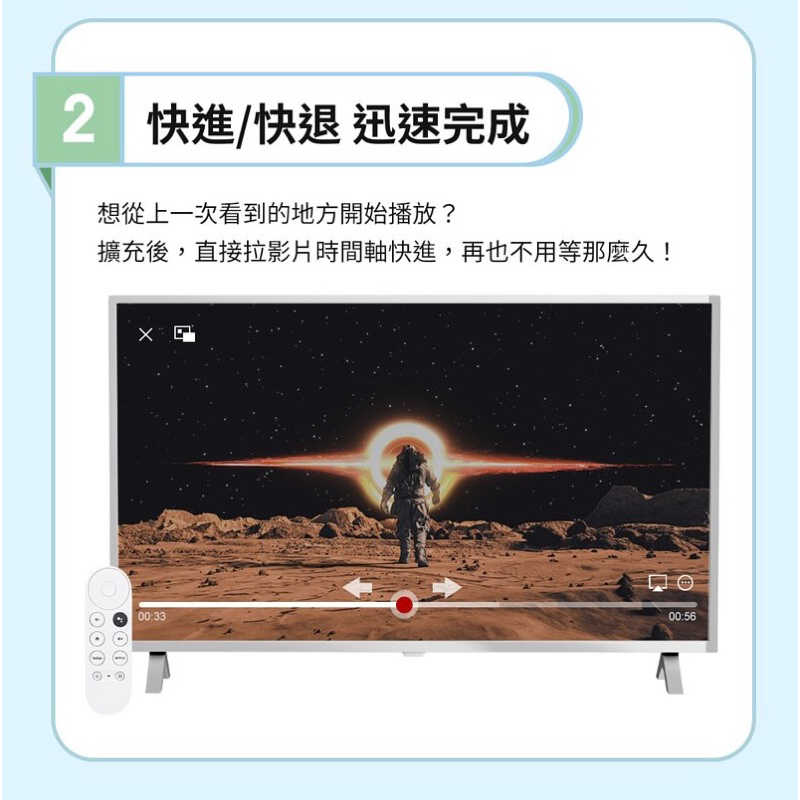 強強滾生活 Chromecast 4 Google TV 4K版 四代 hub超值擴充套裝 速度大升級