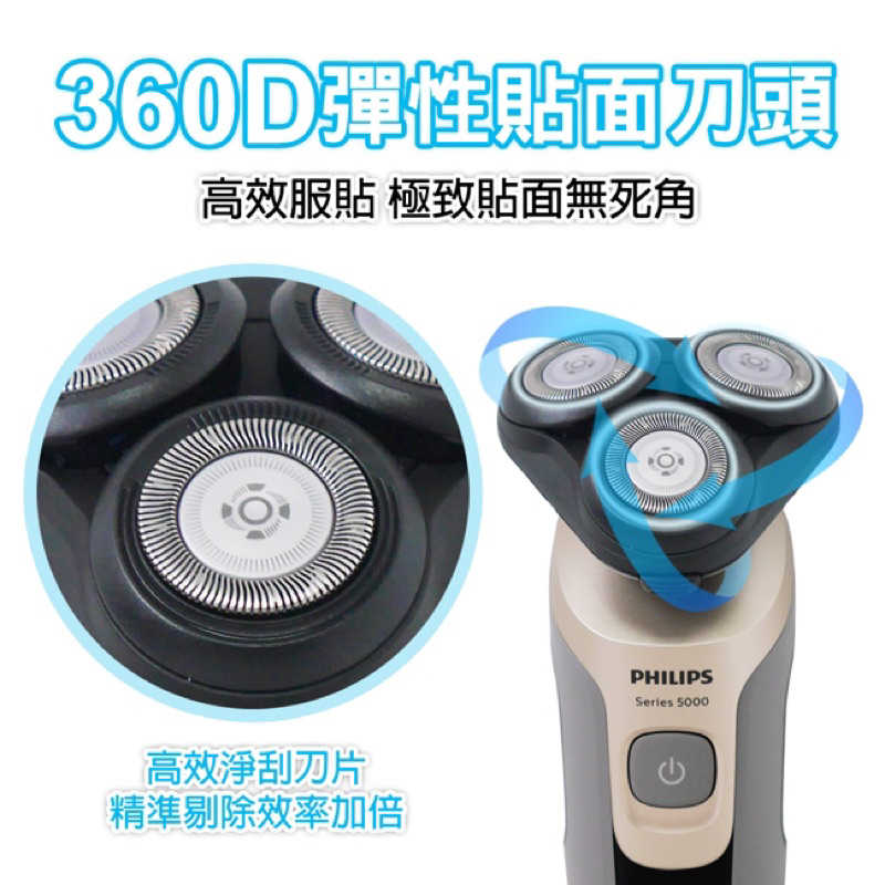 強強滾生活 PHILIPS飛利浦乾濕兩用電鬍刀 S5266 電動刮鬍刀