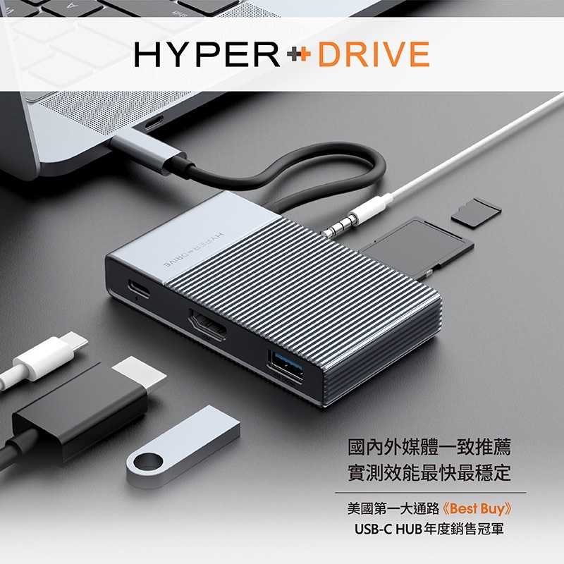 強強滾-HyperDrive GEN2 6-in-1 USB-C hub