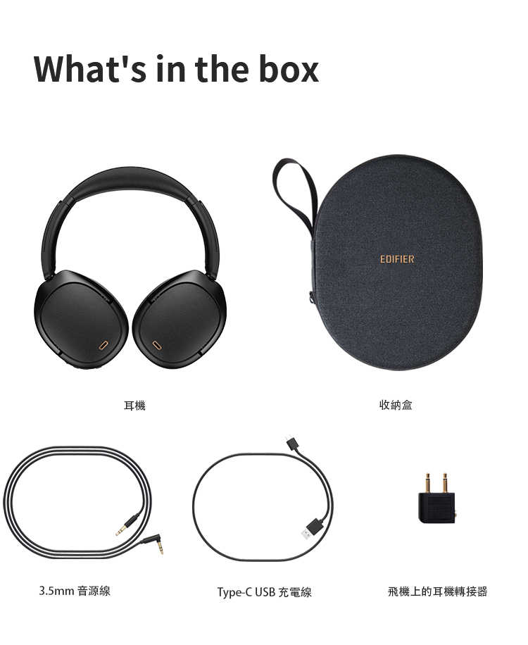 強強滾優選~EDIFIER EDIFIER WH950NB無線降噪耳罩耳機