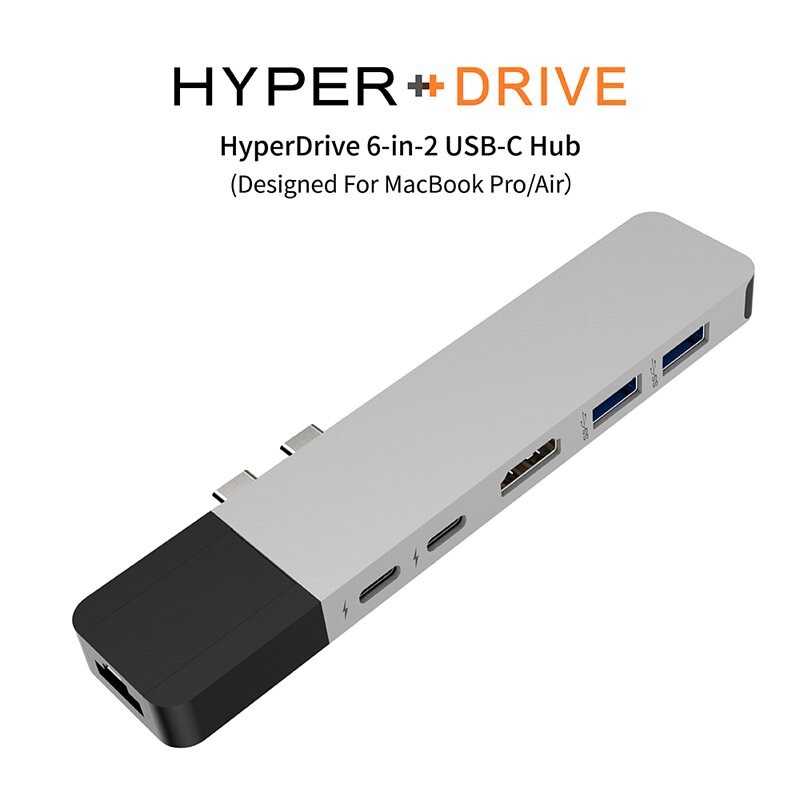 強強滾-HyperDrive 6-in-2 USB-C Hub- 2色