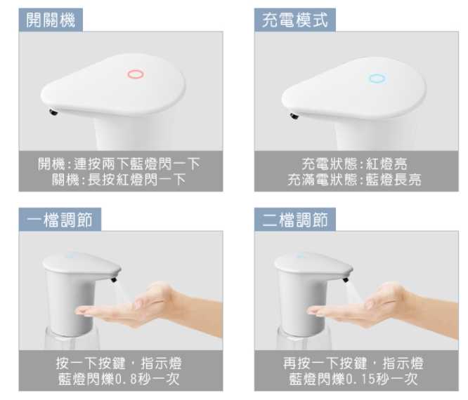 酒精噴霧機 充電感應專用 乾洗手殺菌