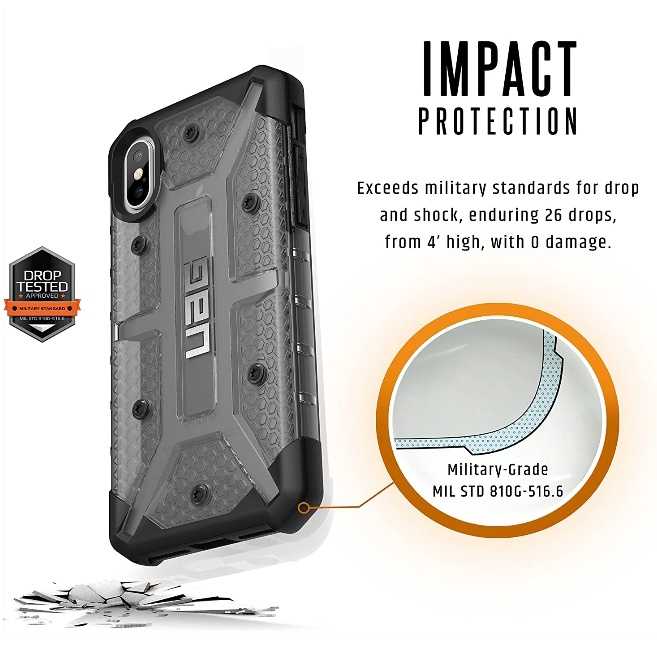 強強滾-UAG iPhone x xs 5.8 吋 灰色 防摔耐衝擊手機殼 保護殼 公司貨