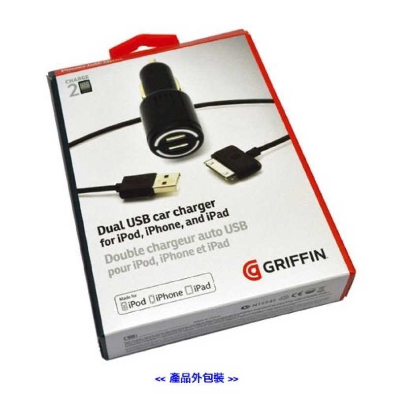 強強滾-Griffin雙USB車用充電器PowerJolt Dual2.1A (附30pin USB toDock線)