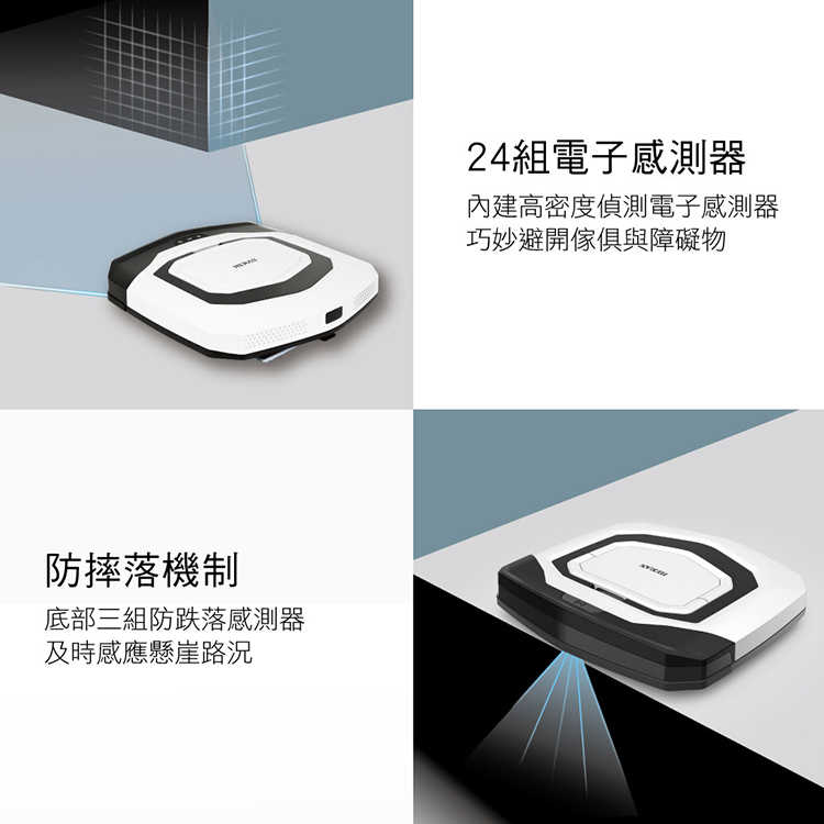 HERAN 超薄掃地機器人 自動掃拖機器人 禾聯乾濕兩用 吸塵器 拖地 強強滾生活