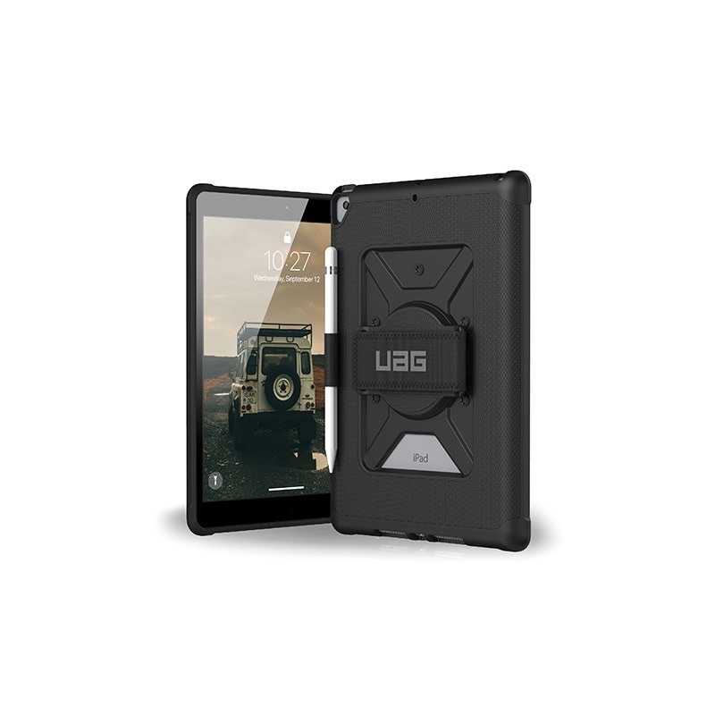 強強滾-【UAG】iPad 10.2吋耐衝擊旋轉式保護殼-黑 (美國軍規 防摔殼 平板殼 保護套)