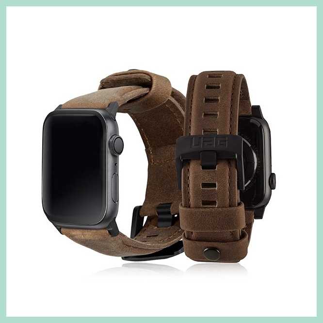 強強滾-【UAG】Apple Watch 38/40mm 皮革錶帶
