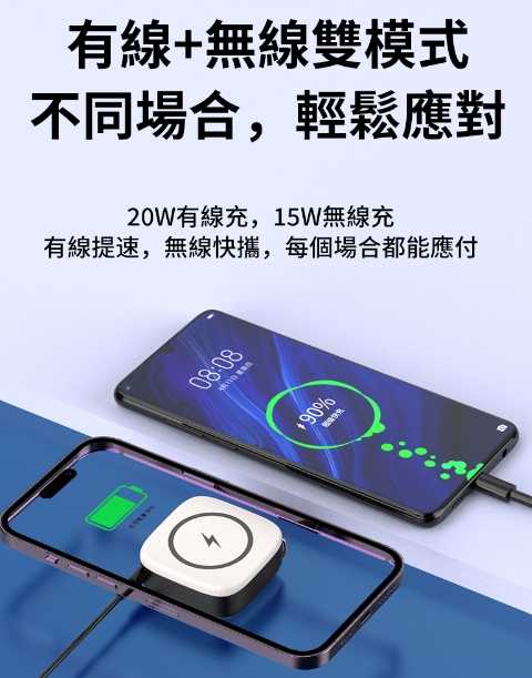 強強滾優選~MINI 相機造型 無線充電 10000mAh 行動電源