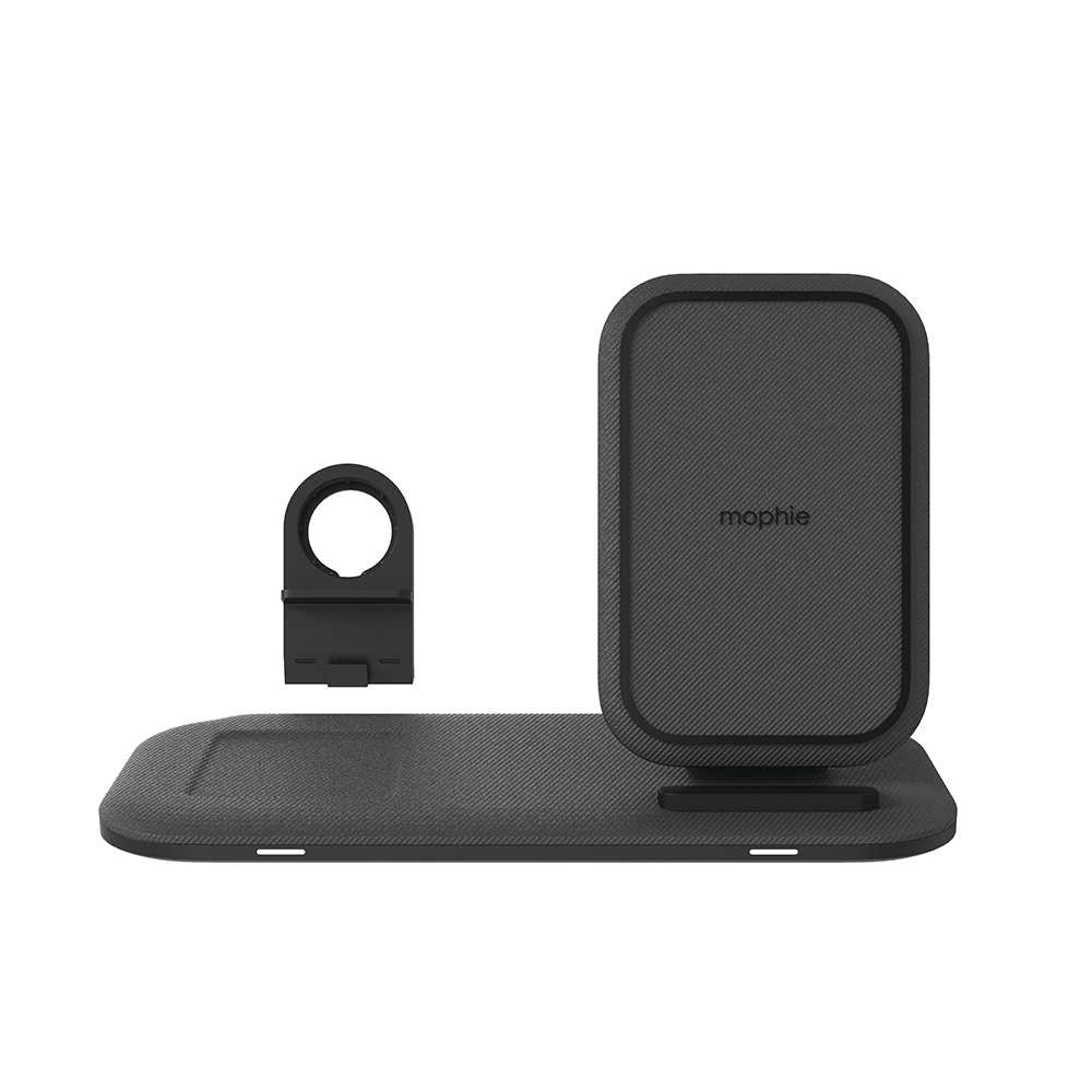強強滾-mophie 15W 2加1整合式無線快充充電盤