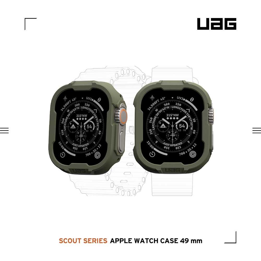 強強滾優選~ UAG Apple Watch Ultra/Ultra 2(49mm) 耐衝擊保護殼