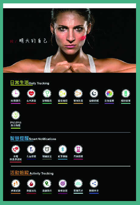 強強滾-GOLIFE-Care-Xc 智慧全彩觸控心率手環