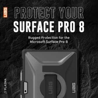 強強滾優選~【UAG】Surface Pro 8 耐衝擊保護殻-透明