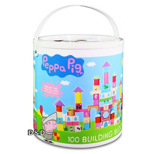 《 Peppa Pig 》配對圓型桶裝積木