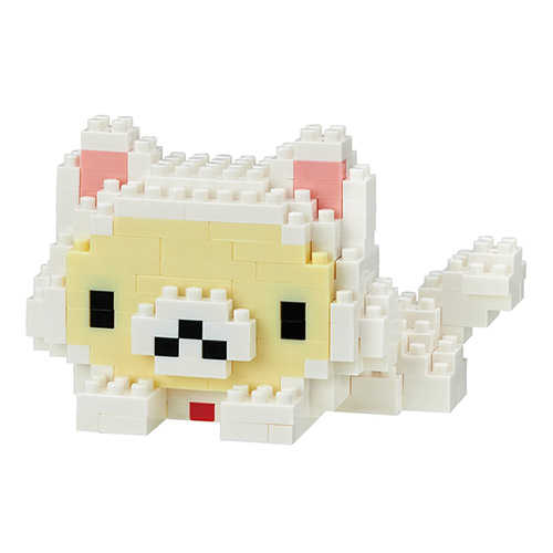 《 Nano Block 迷你積木 》NBCC-052 拉拉熊白 悠閒的貓咪