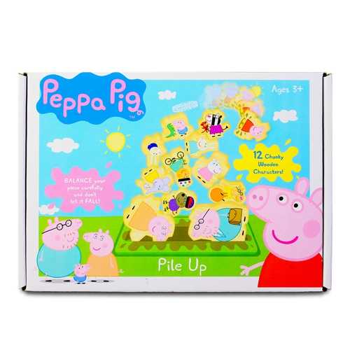 《 Peppa Pig 》木頭堆高遊戲組