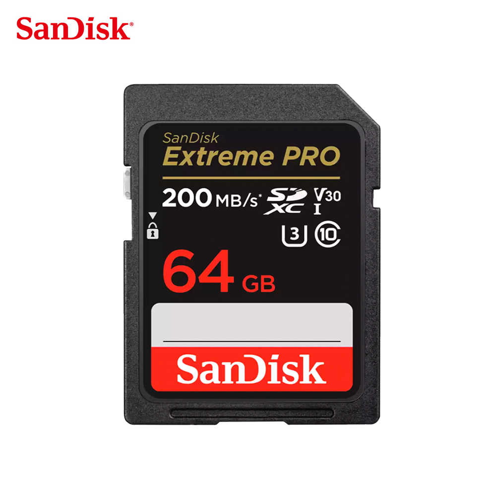 新款 SANDISK 64G V30 Extreme PRO SDXC U3 200MB 專業攝影 高速記憶卡