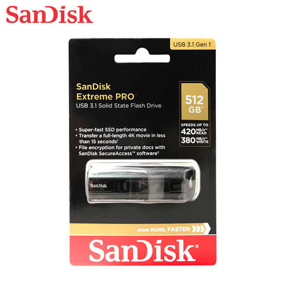 SanDisk CZ880 512GB Extreme Pro USB 3.1 SSD 固態隨身碟 極速 終身保固