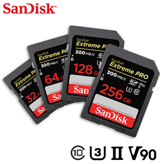 SANDISK 晟碟 Extreme PRO SDHC UHS-II U3 32GB 相機用記憶卡 大卡 高速記憶卡