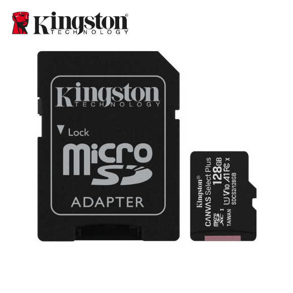 【公司貨】金士頓 Canvas Select Plus microSD 128GB 記憶卡 附轉卡