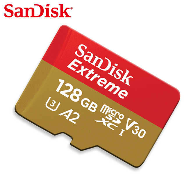 SanDisk Extreme A2 行動裝置電玩記憶卡 安卓適用 microSD 128G