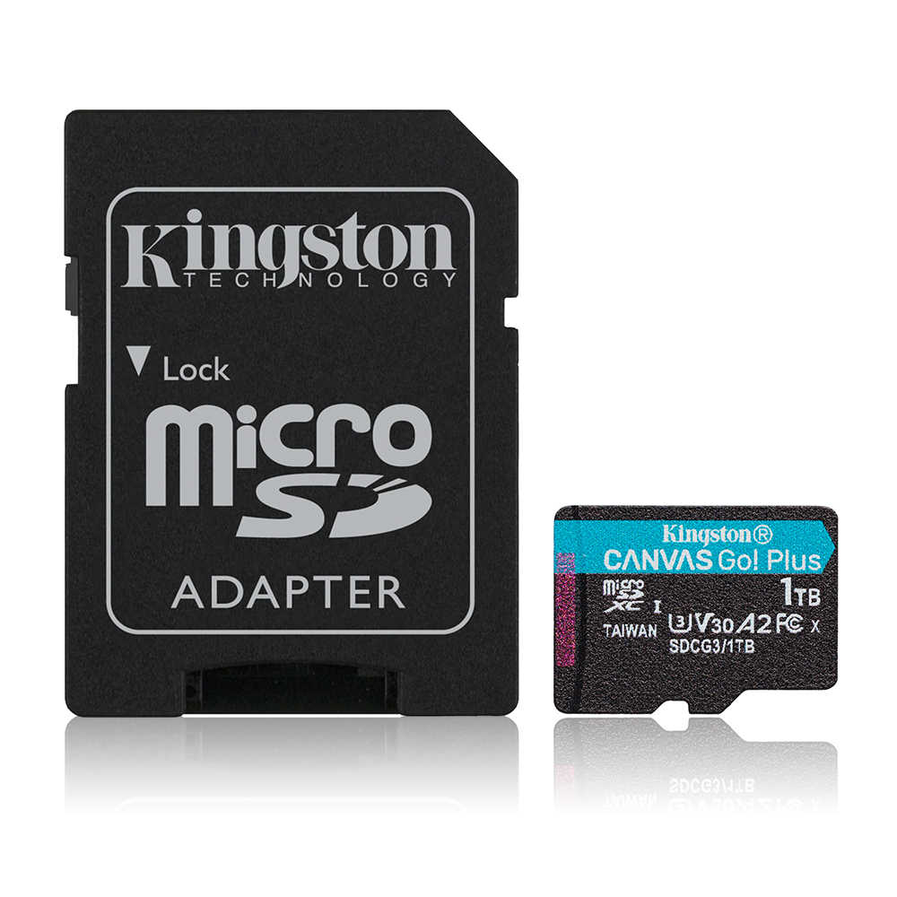 金士頓 Kingston Canvas Go! PLUS 1TB microSD 高速記憶卡 A2 V30 4K影片