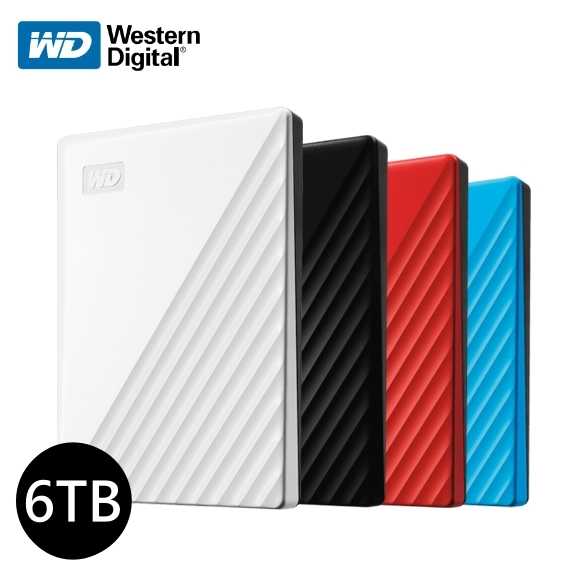 送原廠硬殼包 威騰 WD My Passport 6TB 2.5吋 行動硬碟 黑/白/藍/紅 外接式HDD