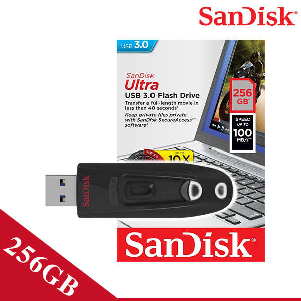 SANDISK 256G Ultra CZ48 USB 3.0 隨身碟 高速 100MB/s