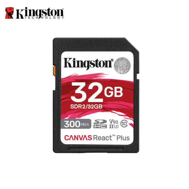 金士頓 Kingston Canvas React Plus SDXC UHS-II U3 記憶卡 32G