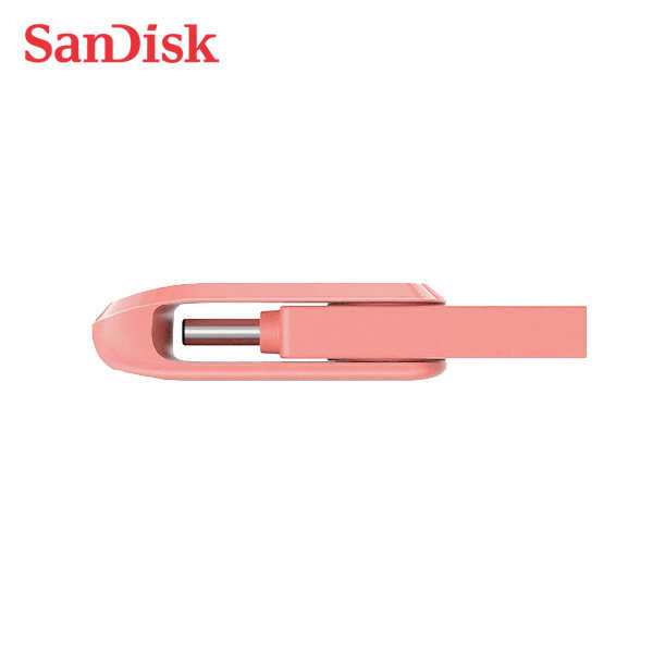 SanDisk Ultra GO 蜜桃橘 TYPE-C USB 3.1 高速雙用 OTG 旋轉隨身碟 手機適用 128G