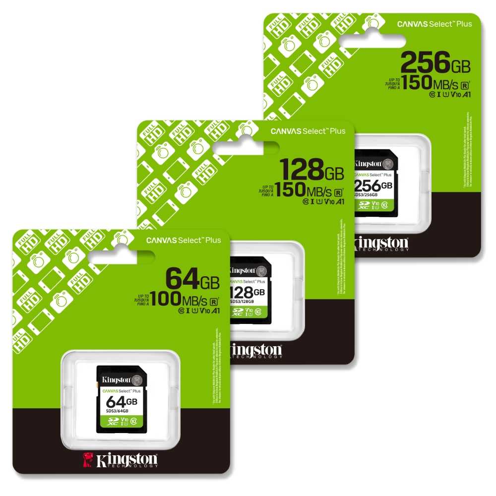 金士頓 Canvas Select Plus SDXC 64GB 128G 256G 512G 1TB 相機記憶卡