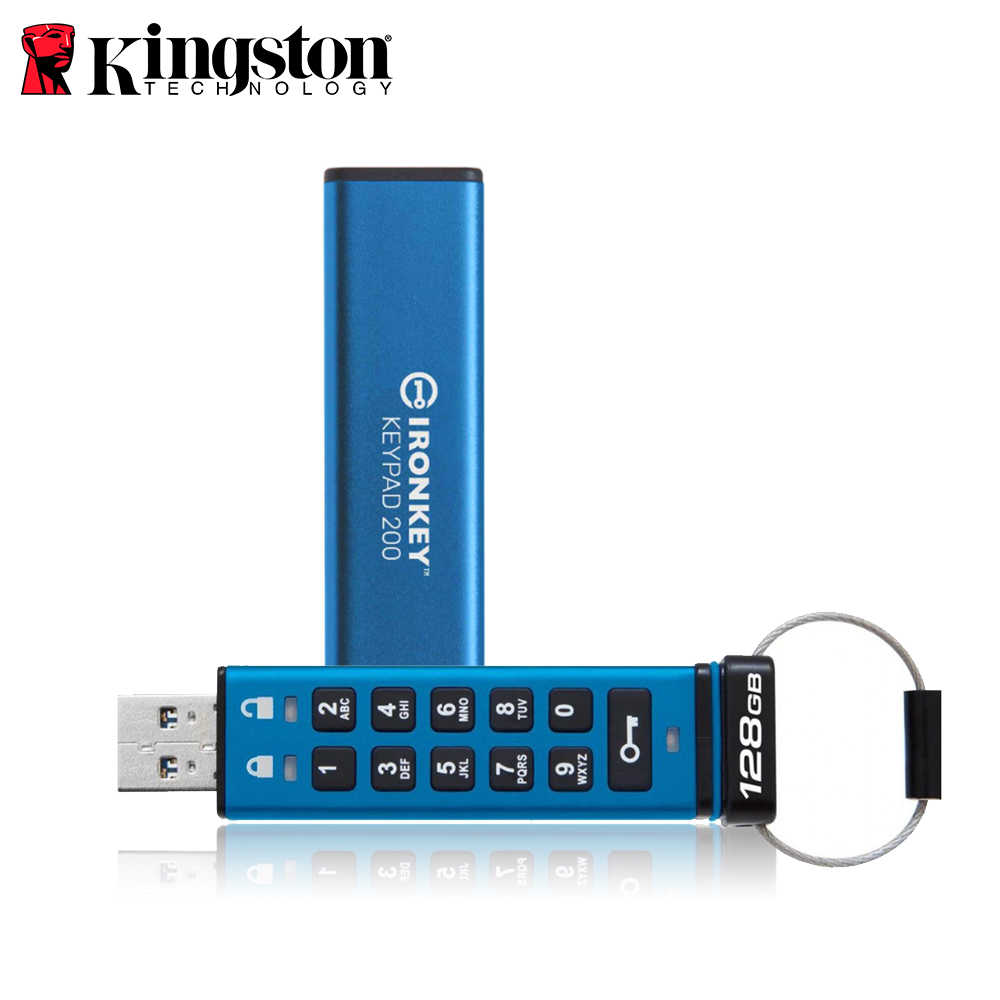Kingston 金士頓 IronKey Keypad 200 數字鍵盤 密碼加密隨身碟 公司貨 USB3.2 128G