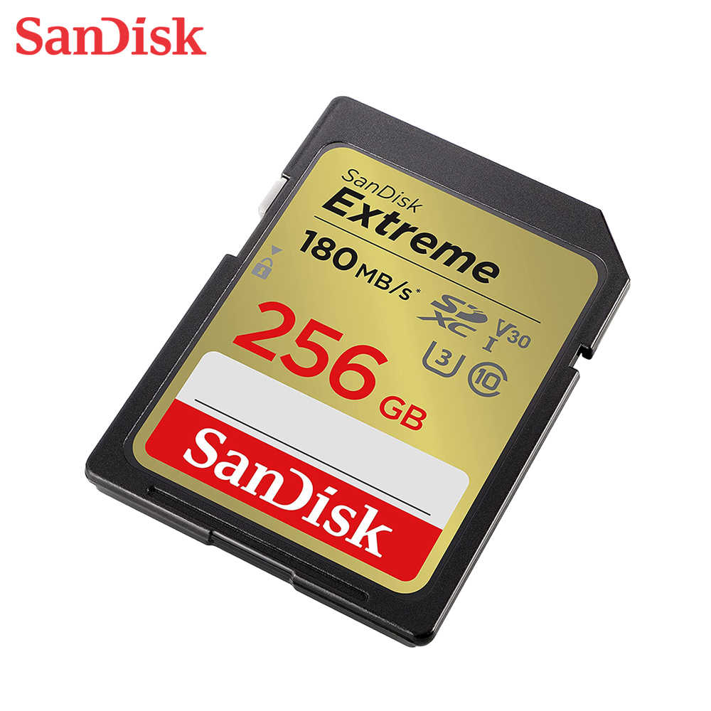 SanDisk 256G Extreme SDXC 相機記憶卡 V30 U3 4K影片 速度高達 180MB/s