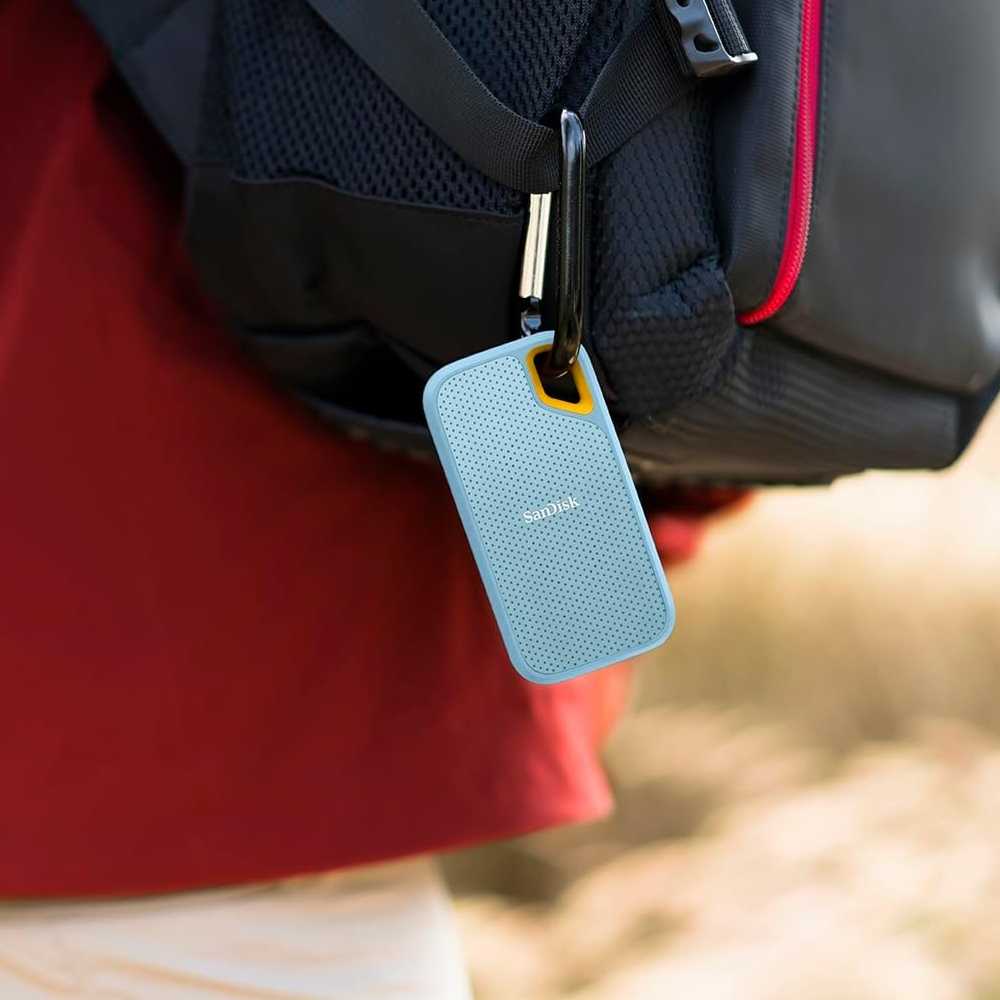 SanDisk Extreme V2 2TB 行動固態硬碟 Type-C SSD外接硬碟 天藍色