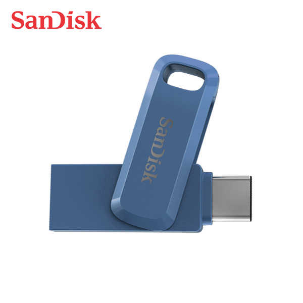 SanDisk Ultra GO 海軍藍 TYPE-C USB 3.1 高速雙用 OTG 旋轉隨身碟 手機適用 32G