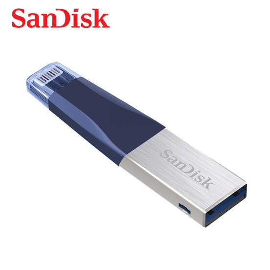 SANDISK 32G iXpand mini OTG 隨身碟 iPhone / iPad 適用 儲存裝置 藍色款