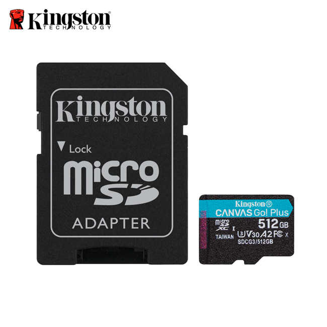 【新品上市】金士頓 Kingston Canvas Go! PLUS microSD 高速記憶卡 512G