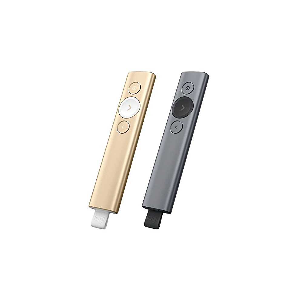Logitech 羅技 Spotlight 簡報遙控器 質感灰/香檳金 台灣公司貨