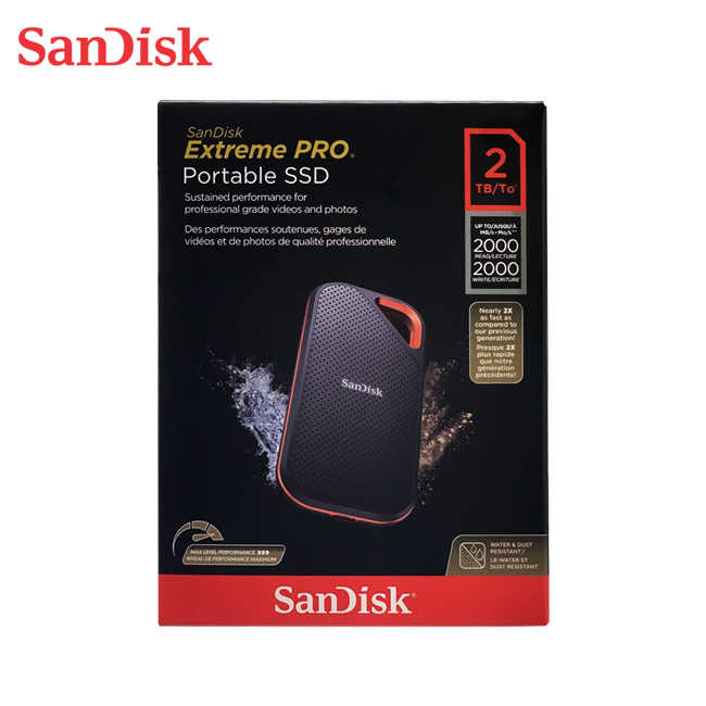 SanDisk 2TB Extreme Pro V2 高速 可攜式 行動固態硬碟 SSD E81