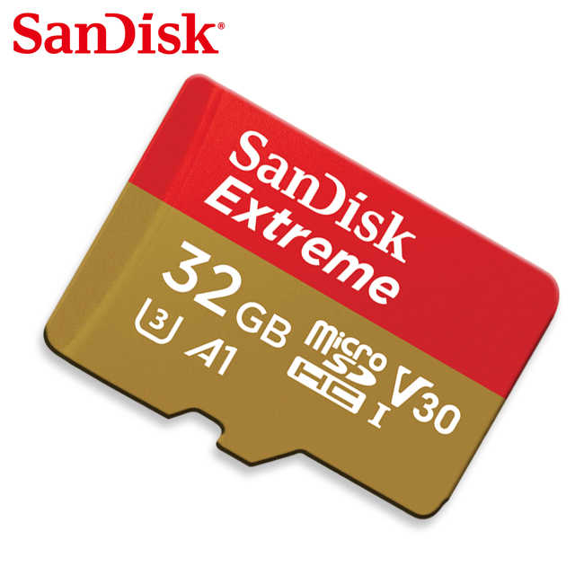 SanDisk 32G記憶卡 Extreme A1 microSDHC UHS-I 傳輸速度 100MB
