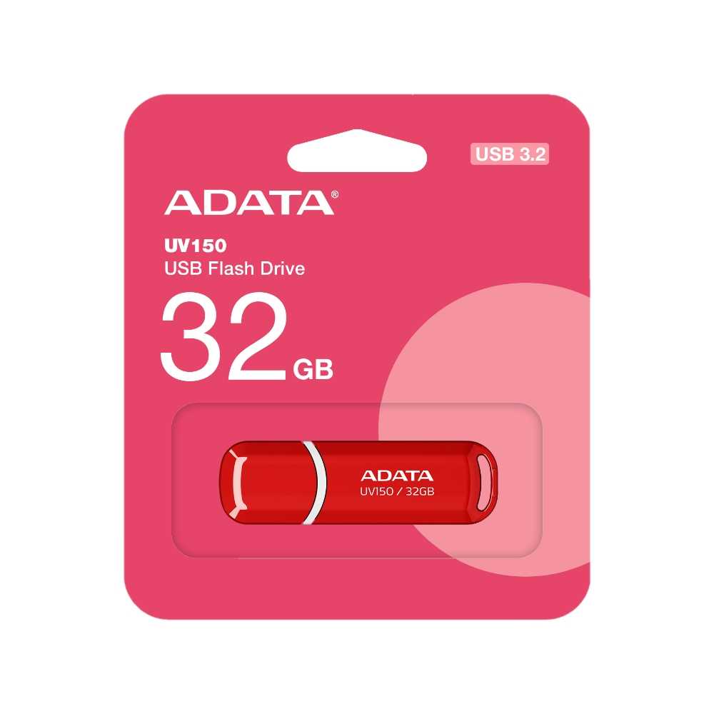 ADATA 威剛 UV150 32GB USB3.2 紅色 高速隨身碟