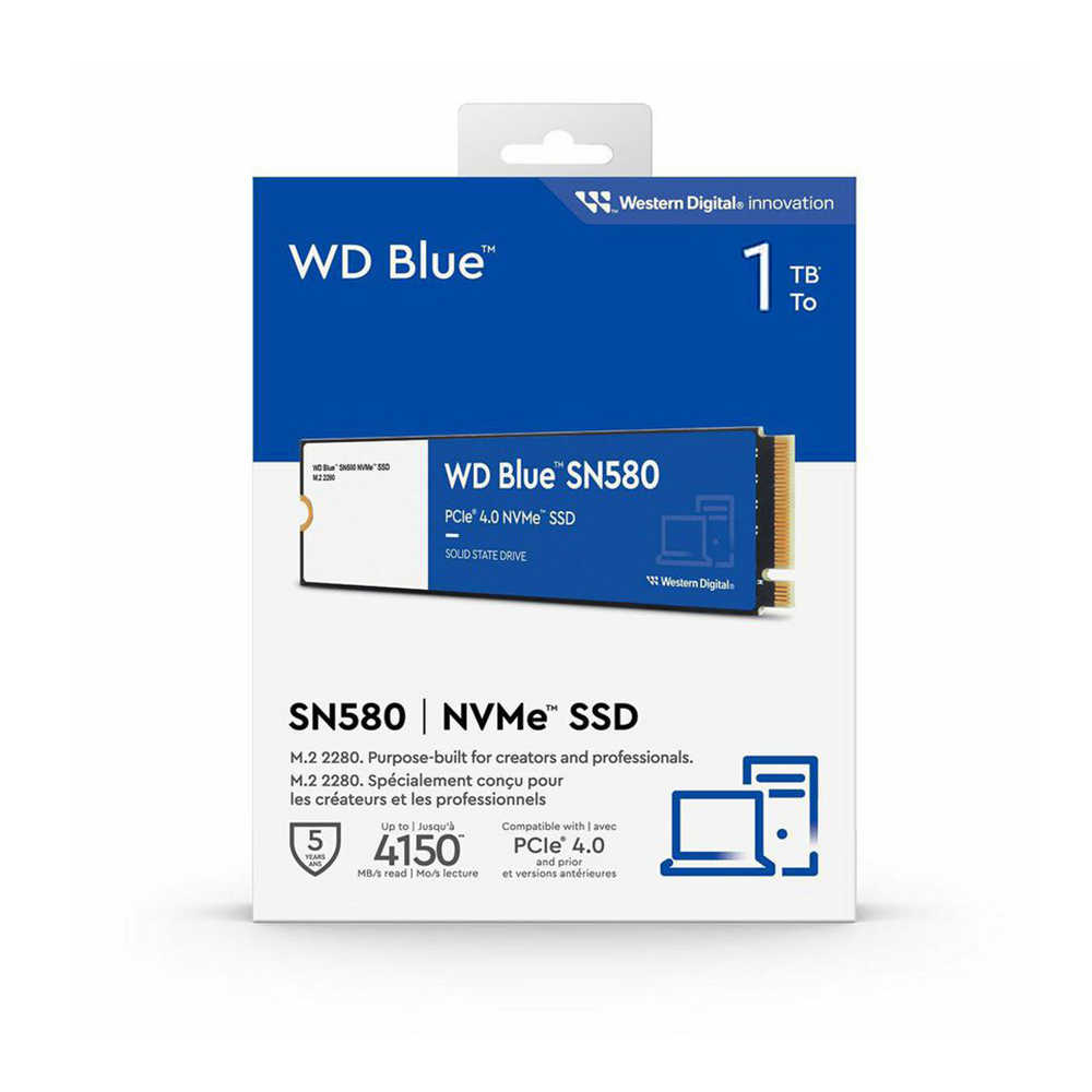 威騰 WD Blue 藍標 SN580 500G 1TB 2TB M.2 2280 PCIe SSD 固態硬碟