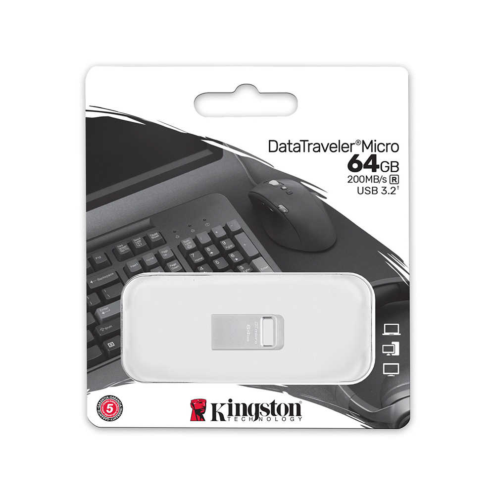 新款 金士頓 Kingston DataTraveler Micro 64G USB 3.2 金屬 隨身碟 小巧