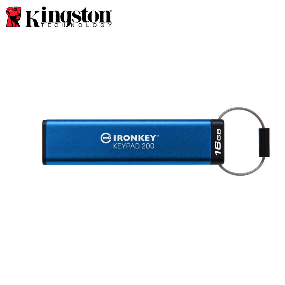 Kingston 金士頓 IronKey Keypad 200 數字鍵盤 密碼加密隨身碟 公司貨 USB3.2 16G